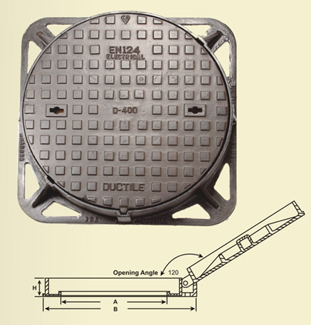 Circular cover square frame product